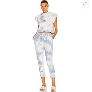 JONATHAN SIMKHAI Rikki Sweatpant In Blue - Sky Tie Dye